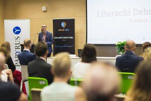 Prelekcja pt. „Czego boją się literaci” autorstwa prof. UG, dra hab. Marcina Całbeckiego, fot Czarna Zebra