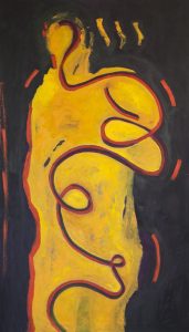 jakub_jakubowski_wstazkoistota 2_150x85_cm_2016_olej_plotno_1000